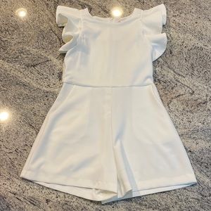 Tiered Ruffle Sleeve Romper